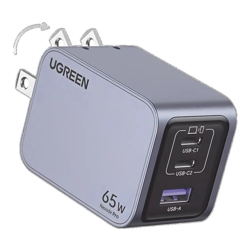 [005052] Cargador 65W Nexode Pro C/ 3 Puertos Ugreen