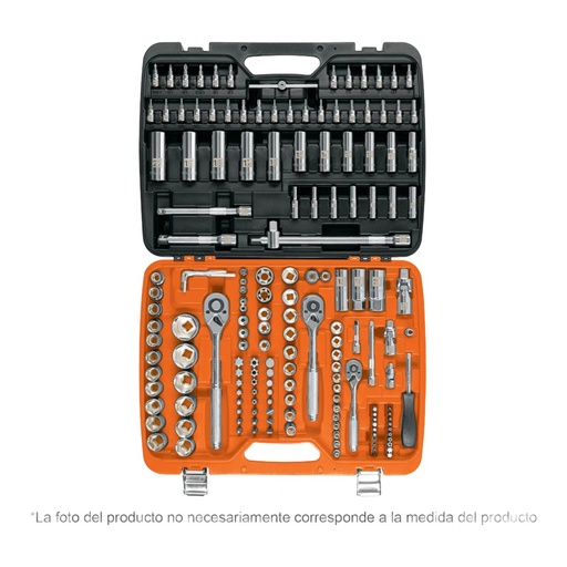[005057] Juego 172 Herramientas 1/4", 3/8" y 1/2" mm P/ Mecanico 102411 Truper