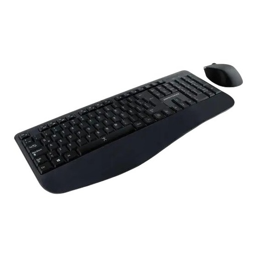 [005072] Kit Teclado y Mouse Inalambrico Ergonomico Negro Perfect Choice