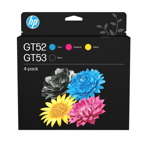 [005109] Combo Botella Tinta HP GT53 GT52 Negro Cian Magenta Amarillo