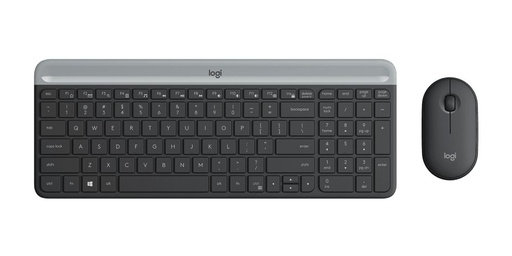 [005190] Kit Teclado y Mouse Logitech MK470 Inalambrico Ultra Delgado Negro