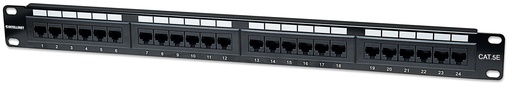[005311] Panel de Parcheo Intellinet Cat5e 24 Puertos UTP 1U