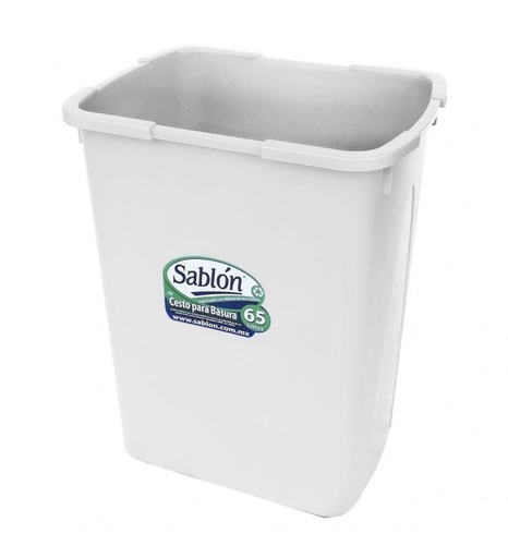Cesto Basura Rectangular 65 Lts Sablon
