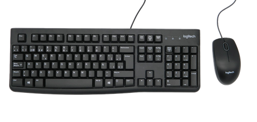 [000655] Kit Teclado y Mouse Alambrico Usb Negro MK120 Logitech