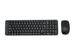 [000656] Kit Teclado y Mouse Inalambrico Negro MK220 Logitech