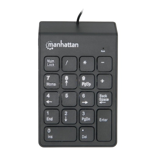 [000649] Teclado Numerico Usb Negro Manhattan