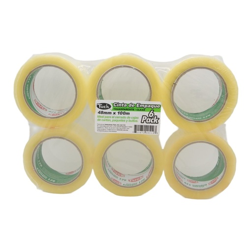 [000270] Cinta Transparente T-179 48 x 100 C/ 6 pzs Tuk