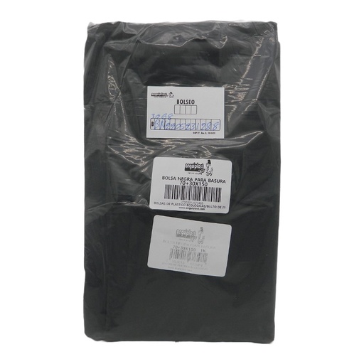 [000494] Bolsa Basura Negra 70 + 30 * 150 C/ 25 Kgs Anguiplast