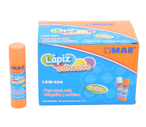 [000304] Lapiz Adhesivo 9 grs C/ 24 pzs Mae