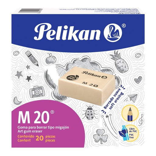 [000233] Borrador Migajon M20 C/ 20 pzs Pelikan