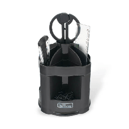 [000370] Organizador Escritorio Giratorio Negro Printaform