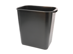 [000129] Cesto Rectangular Jumbo Negro Sablon