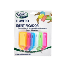 [000175] Llavero Identificador C/ 6 pzs Sablon