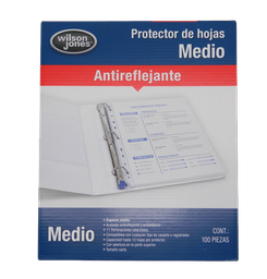 [000020] Protector de Hojas T/ Carta Medio C/ 100 pzs Acco