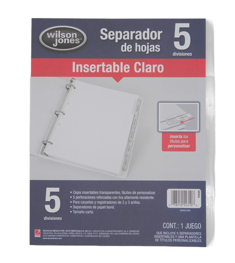 [000022] Separador IR-13 Claro Acco