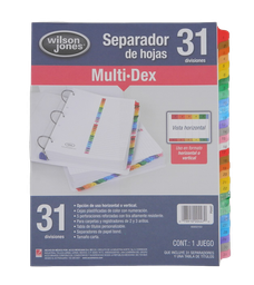 [000023] Separador Multidex 1-31 Acco