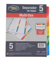 [000025] Separador Multidex C/ 5 Acco