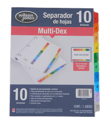 [000027] Separador Multidex C/ 10 Acco