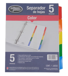 [000031] Separador Multidex C/ 5 S/ Numero Acco