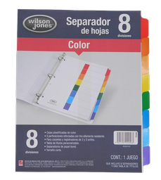 [000032] Separador Multidex C/ 8 S/ Numero Acco