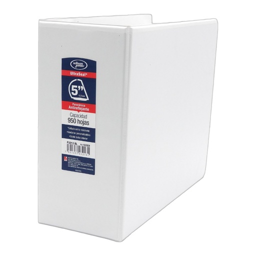 [000085] Carpeta Vinil "D" 5" Blanca Acco