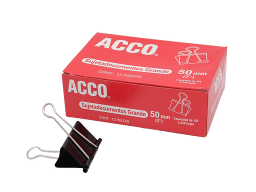 [000003] Binder Clip Grande 51 mm 2" C/ 12 pzs Acco