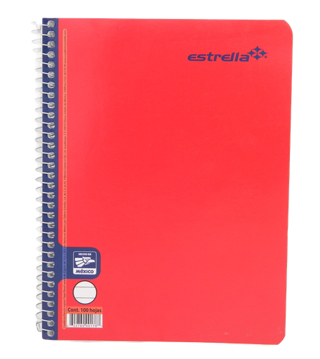 [000281] Cuaderno F/ Francesa Rayado C/ 100 hjs Estrella