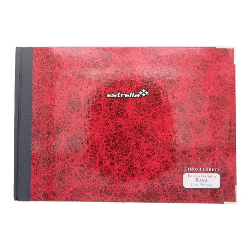 [000319] Libro Florete F/ Italiano Rayado C/ 96 hjs Estrella
