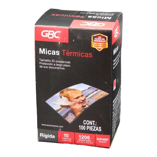 [000044] Mica Termica 6.5 x 10.8 1206 C/ 100 pzs Gbc