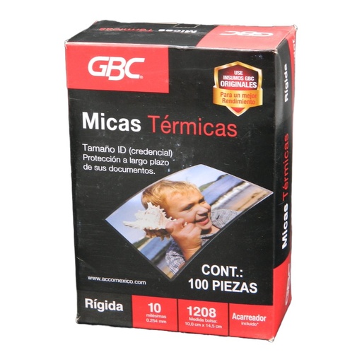 [000046] Mica Termica 10 x 14.5 1208 C/ 100 pzs Gbc