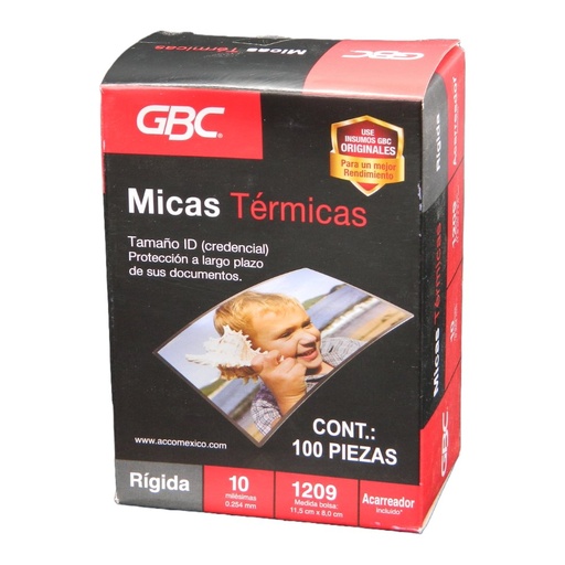 [000047] Mica Termica 8 x 11.5 1209 C/ 100 pzs Gbc
