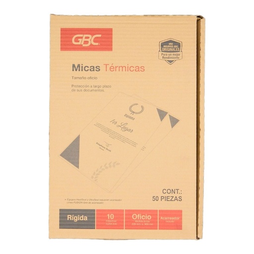 [000052] Mica Termica T/ Oficio 10 Mil C/ 50 pzs Gbc