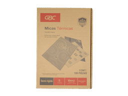 [000053] [000053] Mica Termica Doble Carta 5 Mil C/ 100 pzs Gbc