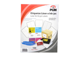 [000294] Etiqueta Laser Blanca T/ Carta C/ 100 hjs Pcm