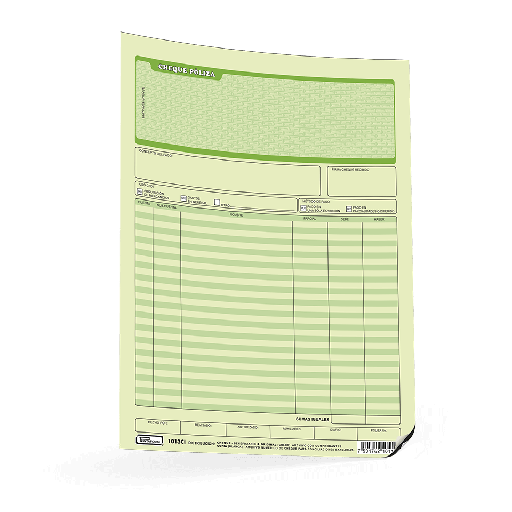 [000451] Poliza Cheque T/ Carta C/ Carbon C/ 20 juegos Printaform
