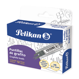 [000457] Puntillas 0.7 mm C/ 12 puntillas C/ 12 pzs Pelikan