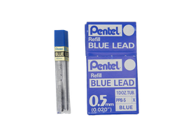 [000460] Puntillas Hi-Polymer Azul 0.5 mm C/ 12 puntillas C/ 12 pzs Pentel