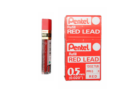 [000461] Puntillas Hi-Polymer Rojo 0.5 mm C/ 12 puntillas C/ 12 pzs Pentel