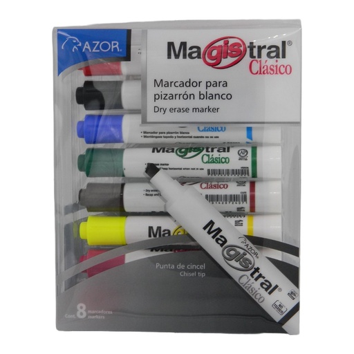 [000147] Marcador Magistral Clasico C/ 8 pzs Azor