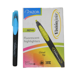 [000154] Marcatexto Vision Jr Azul C/ 12 pzs Azor