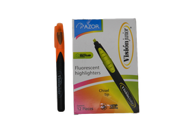 [000155] Marcatexto Vision Jr Naranja C/ 12 pzs Azor