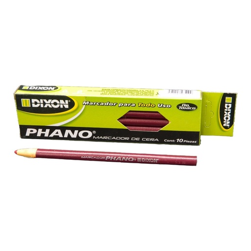 [000330] Marcador Cera Phano Rojo Dixon C/ 10 pzs Dixon