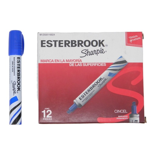 [000346] Marcador Esterbrook Azul C/ 12 pzs Newell