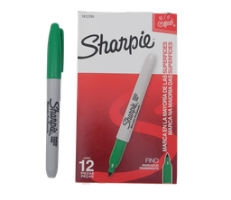 [000353] Marcador Sharpie P/ Fino Verde C/ 12 pzs Newell