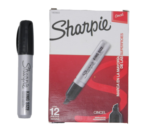 [000363] Marcador King Size Negro C/ 12 pzs Newell