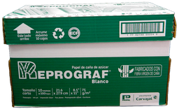 [000373] Papel Bond Reprograf T/ Carta 92% Blancura 75 grs C/ 5,000 hjs