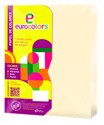 [000092] Papel Eurocolor T/ Carta Arena C/ 100 pzs Arpapel