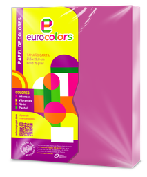 [000101] Papel Eurocolor T/ Carta Purpura C/ 100 pzs Arpapel