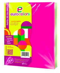 [000106] Papel Eurocolor T/ Carta Surtido Vibrante C/ 100 pzs Arpapel