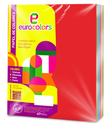 [000109] Papel Eurocolor T/ Carta Surtido Arcoiris C/ 250 pzs Arpapel